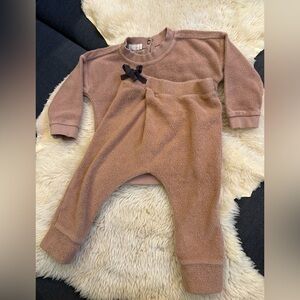 Phil & Phae brown organic cotton fleece